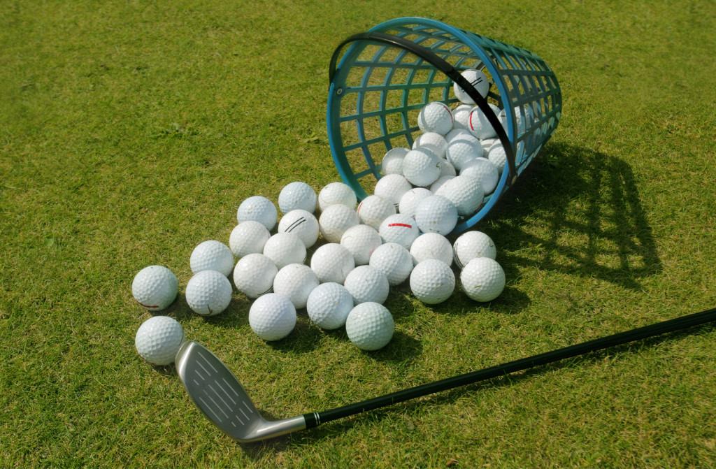 Basket of Driving Range Golf Balls King's Walk Golf Course Grand